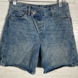 Blank NYC Crossover High Rise Jean Shorts